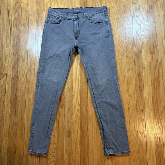 Mott & Bow Jeans Men's Size 36x34 Slim Stone Gray Denim 21 Months Wash - Picture 1 of 16